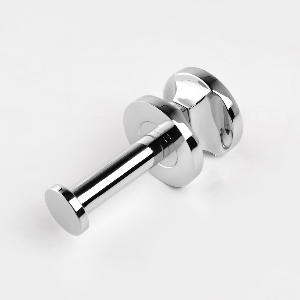 Chrome Towel Hook (Round) for Heated Towel Rails - Heat & Things