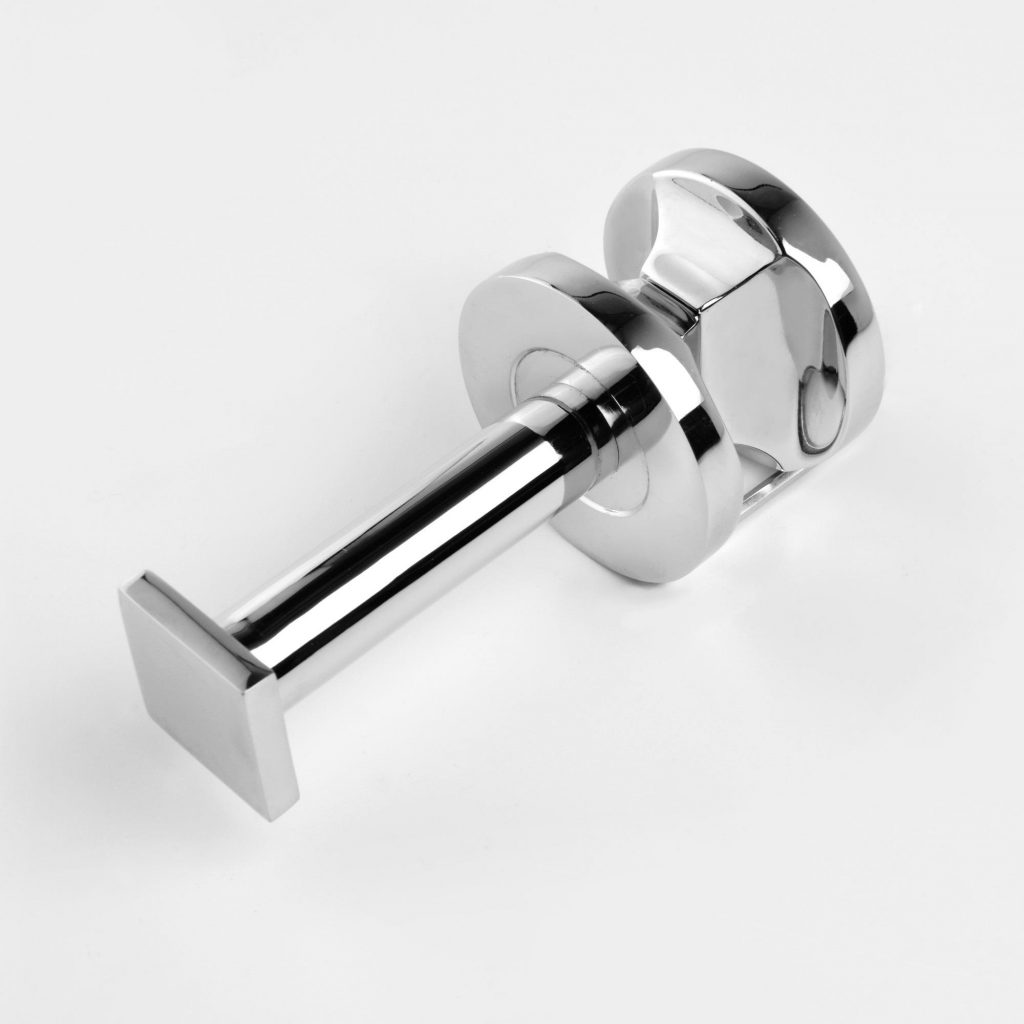 Chrome Towel Hook (Square) for Heated Towel Rails - Heat & Things