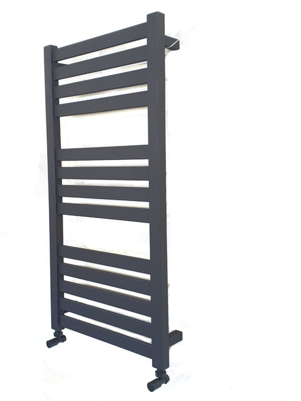 Algarve Black Designer Central Heating Towel Rails