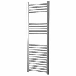 York Flat Chrome Central Heating Towel Rails