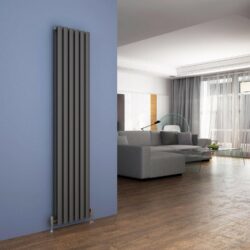 1800 High Vertical Oval Tube White Radiator