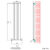 1800 High Vertical Oval Tube White Radiator