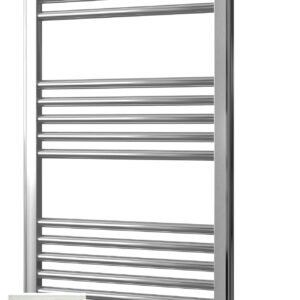 York Chrome Electric Towel Rail Curved 600 x 1800mm with Bidex Controller